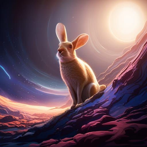 Rabbit in space