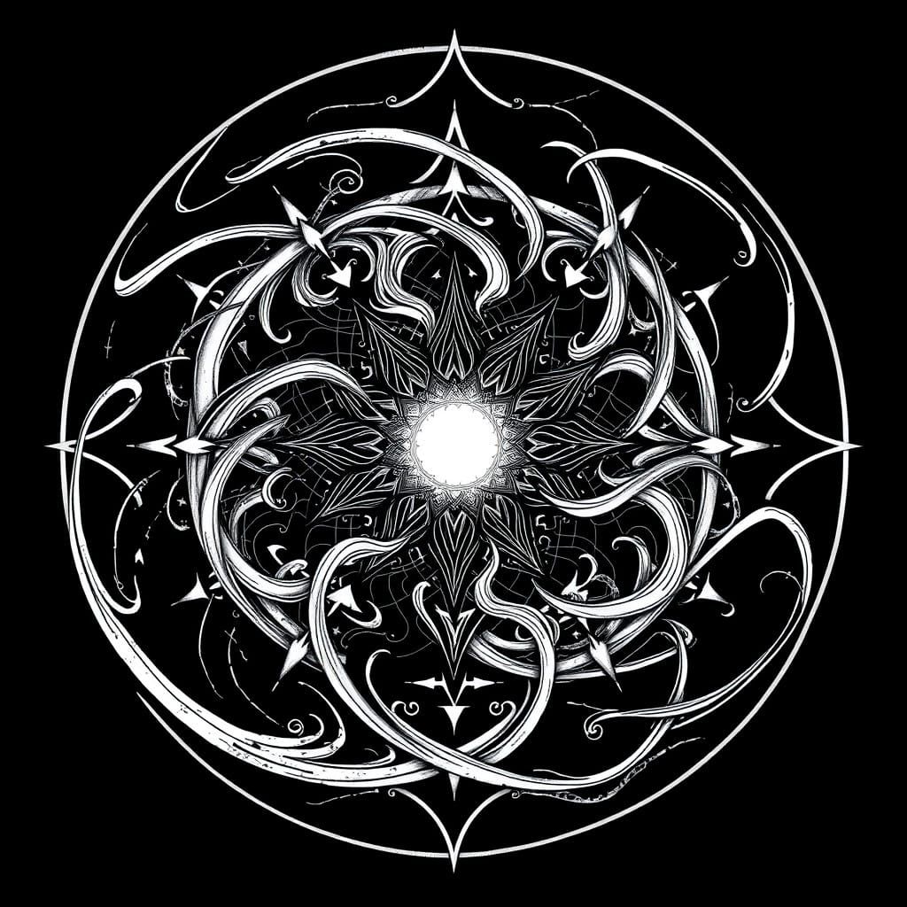 Chaotic Harmony Sigil in Geometric Art