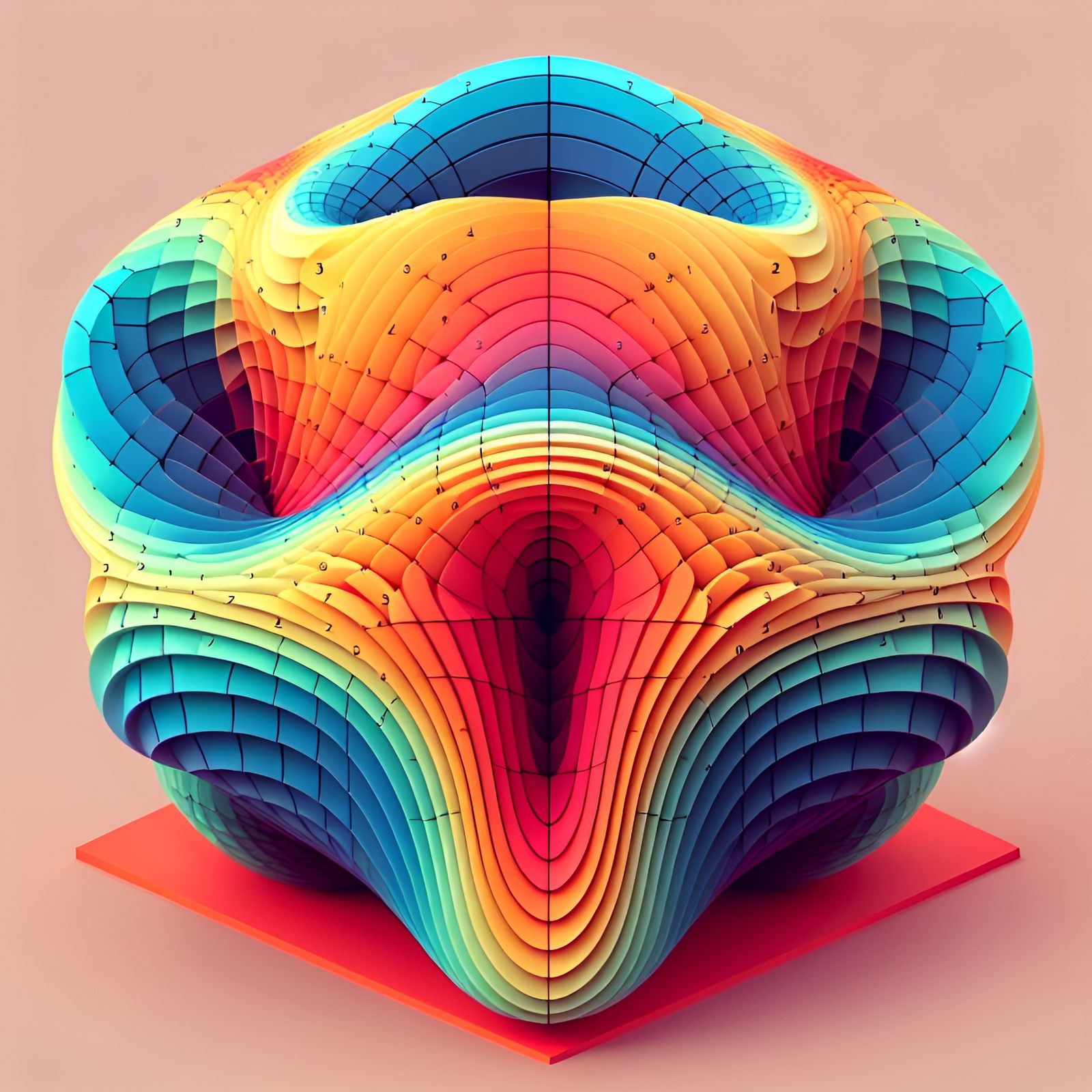 3D Geometric Solid Rendered from Equation