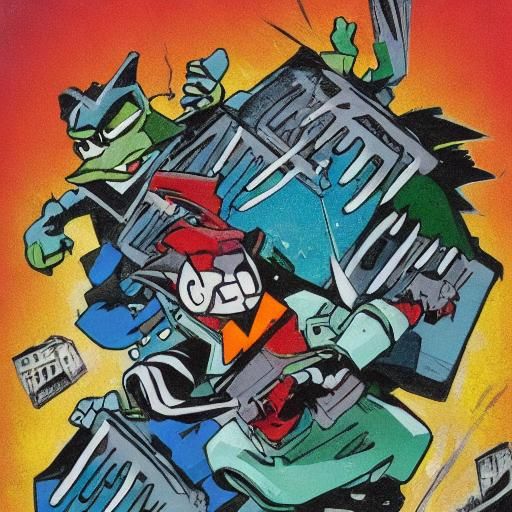 Crushed Garbage Can: Digital Rendering