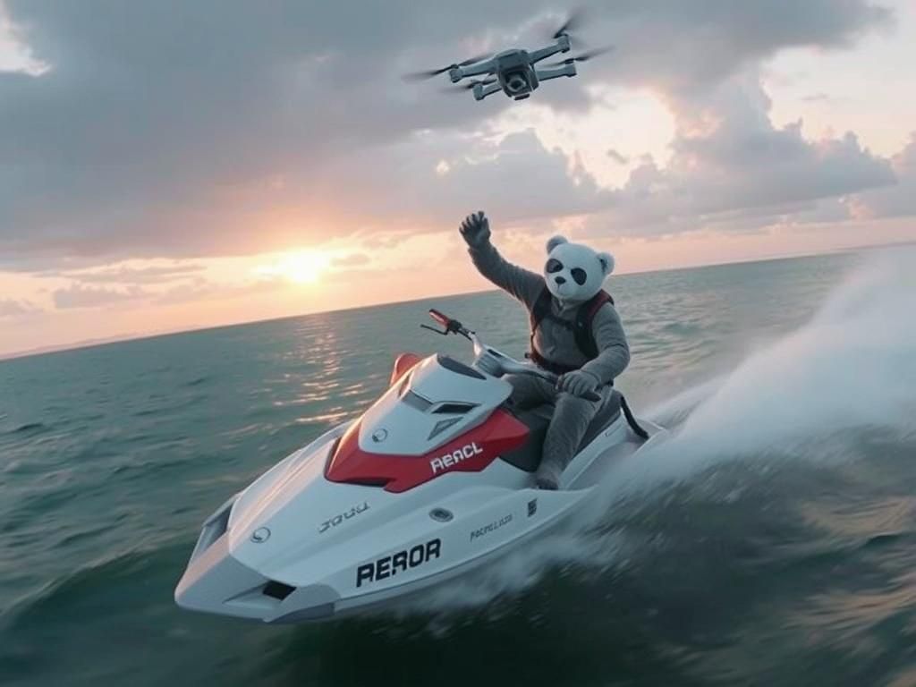 Teddy Jet Ski, FPV drone shot