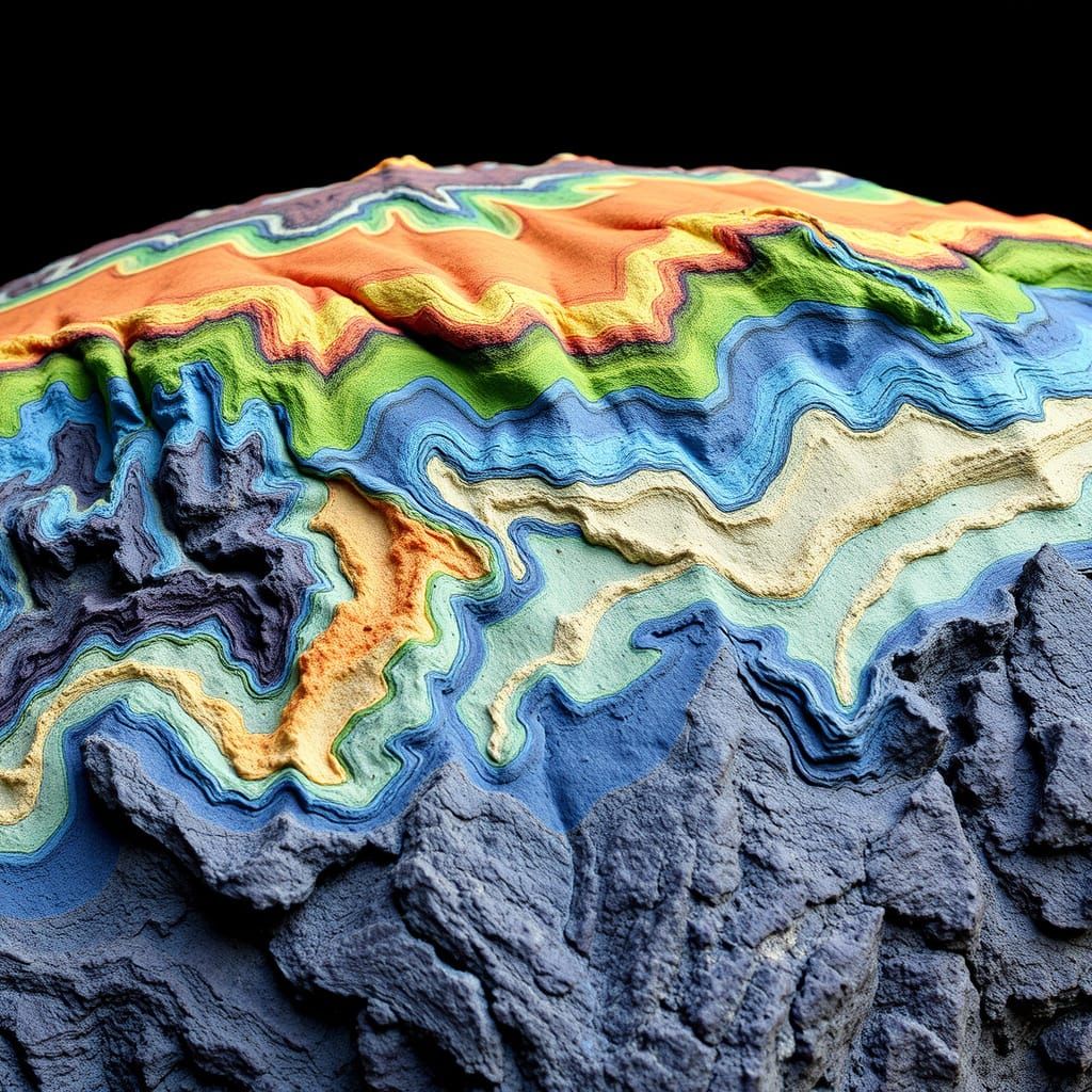 Abstract Geological Formation