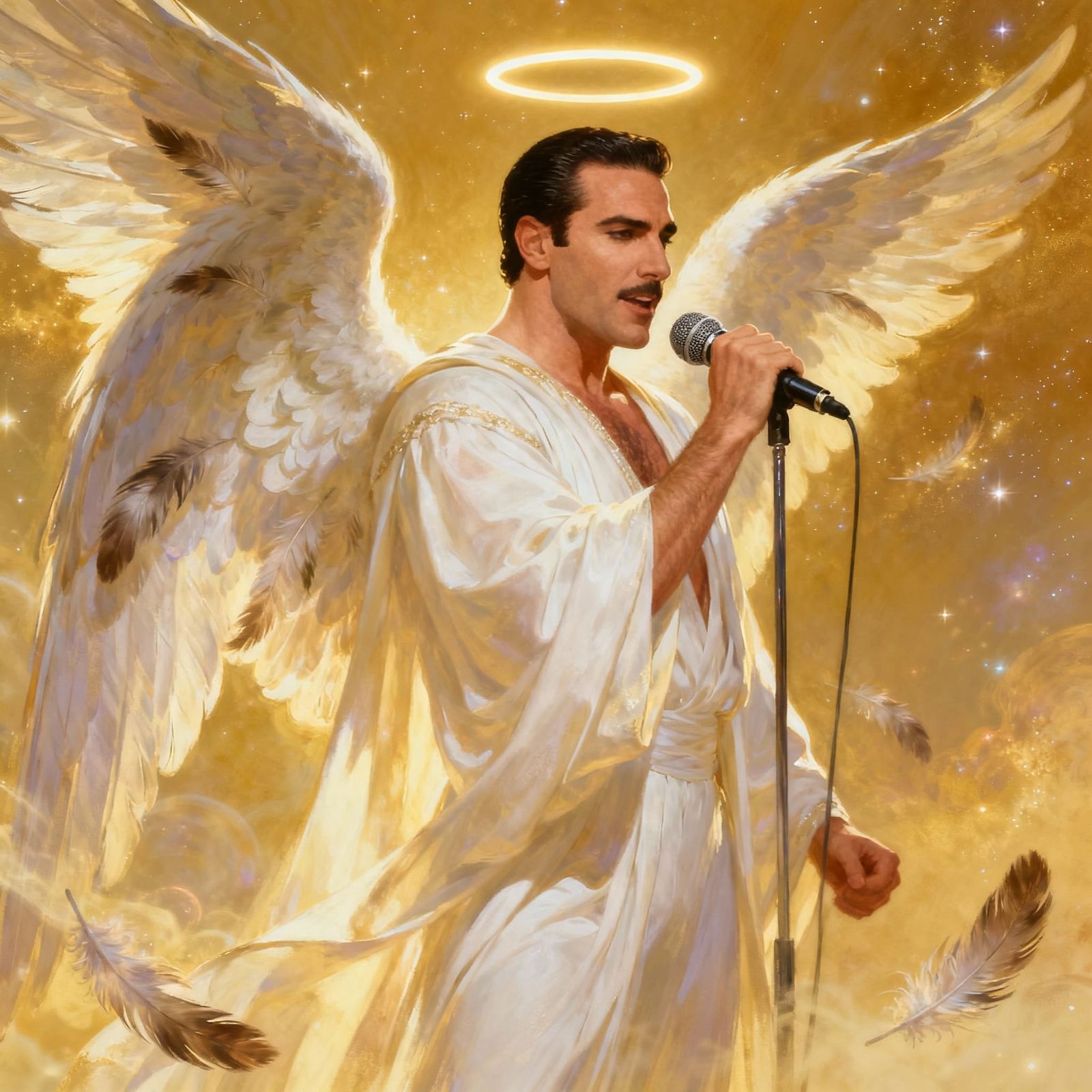 Freddie Mercury as a Celestial Angel