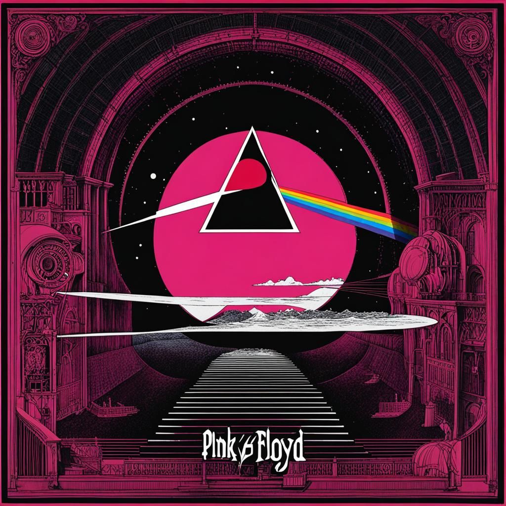 Pink Floyd Inspired Abstract Design