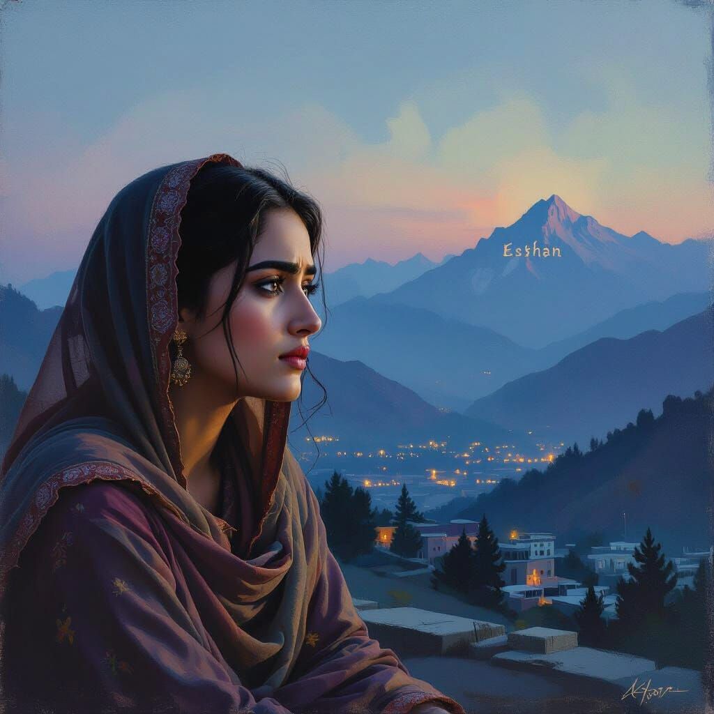 Heartbroken Suhani Gazes Towards India at Twilight