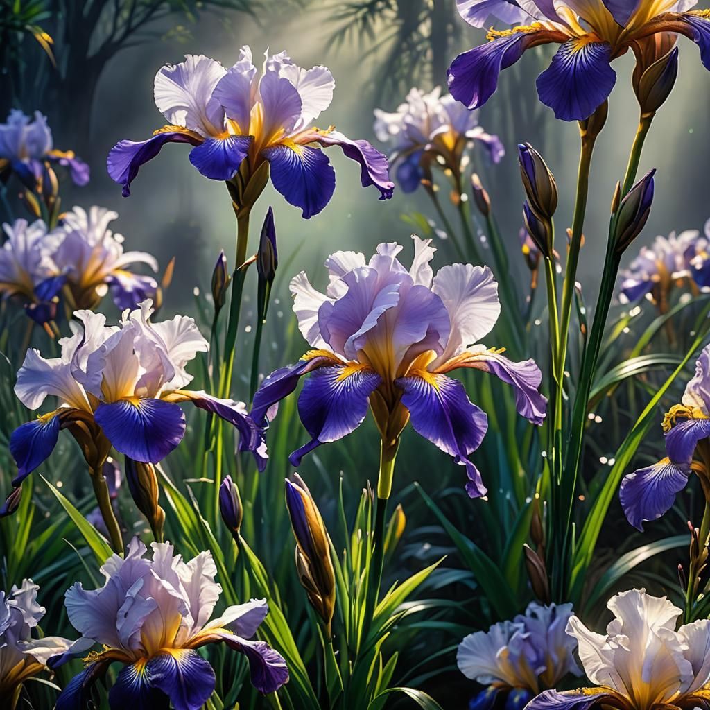 Japanese iris by Stella Da Remo.