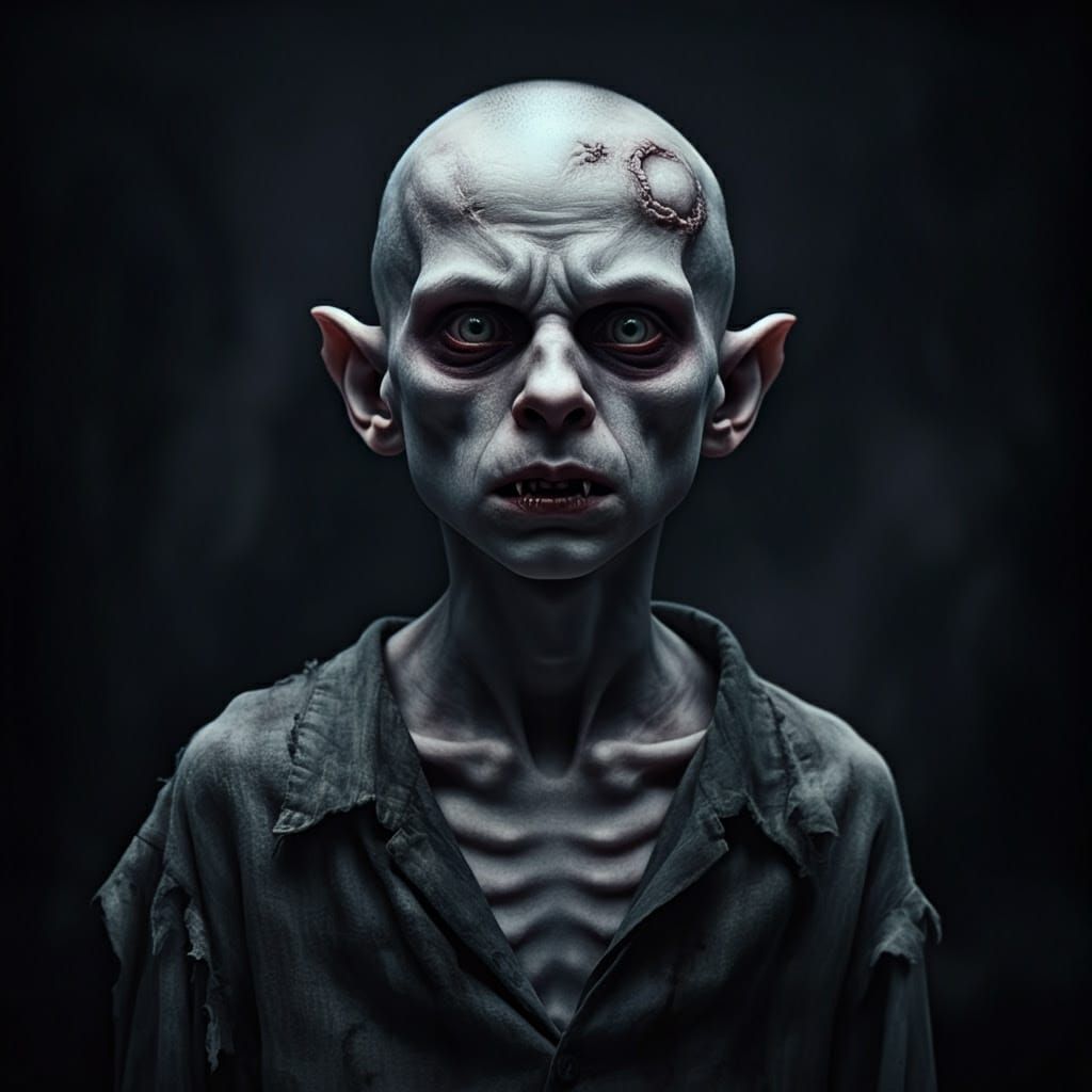 Ethereal Vampire in Dark, Gritty Cinematic Style