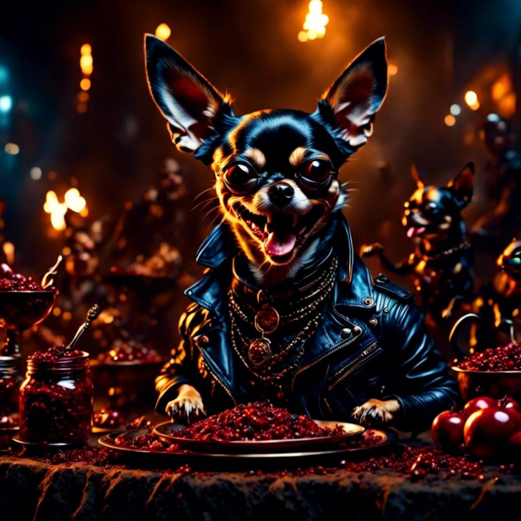 Cool Chihuahuas love Cherries