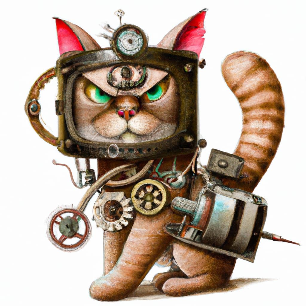 Steampunk Kitten Engine: A Whimsical Creation