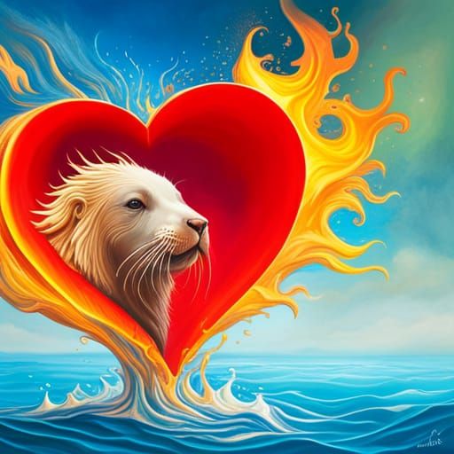 The heart of a sea-lion