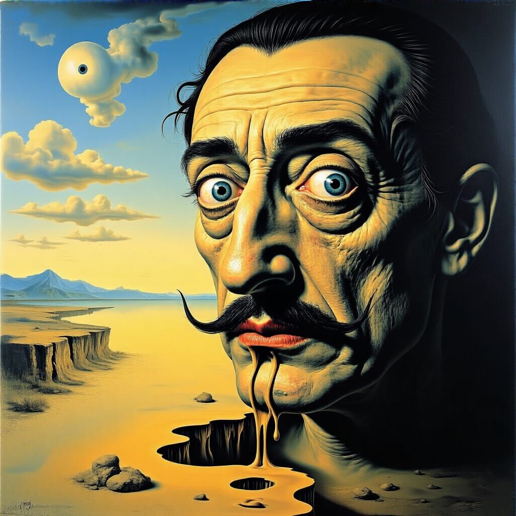 Grimdark Surrealism: Melting Oil on Canvas