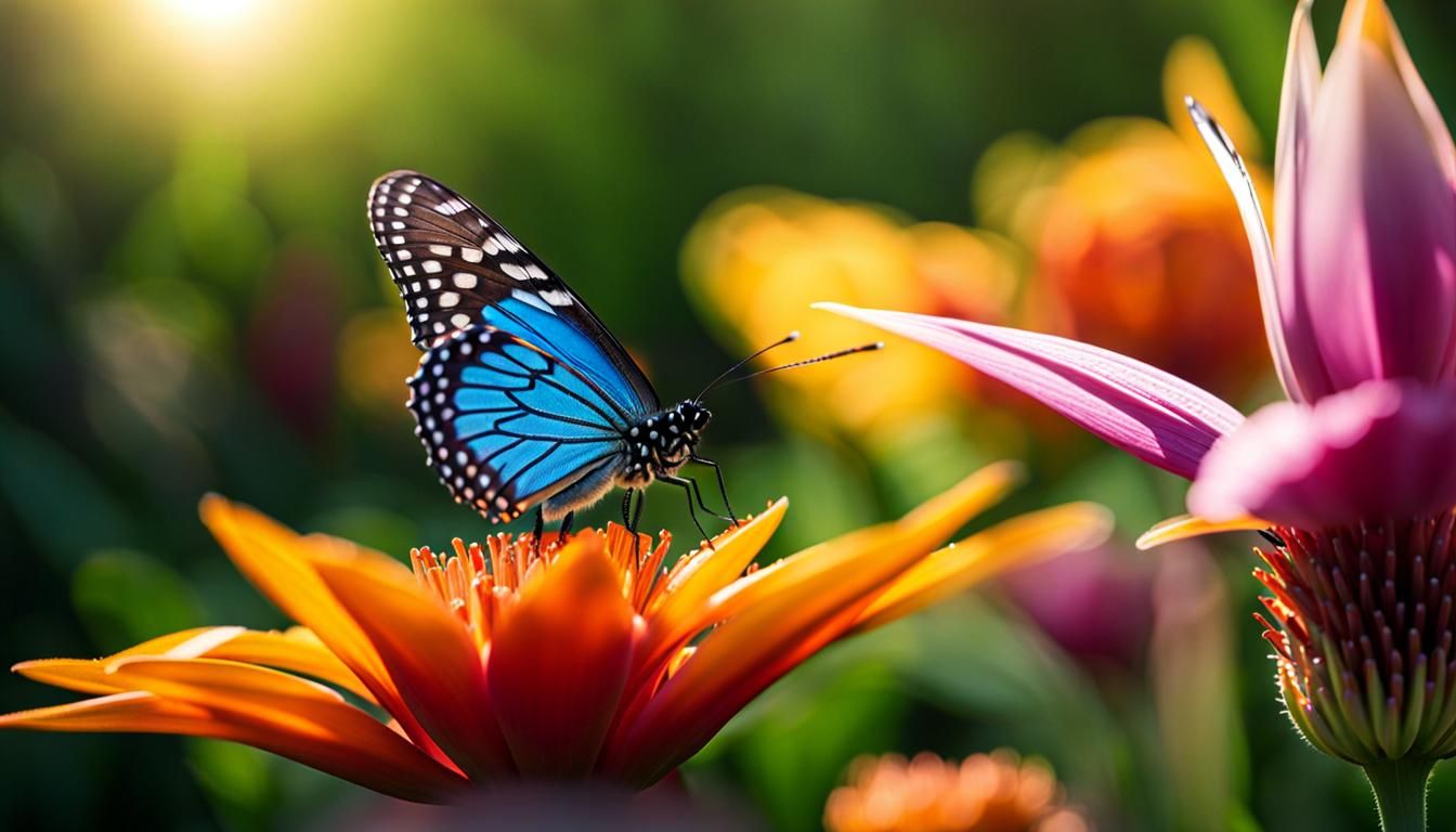 Interconnectedness: A Hyperrealistic Close-Up in Garden