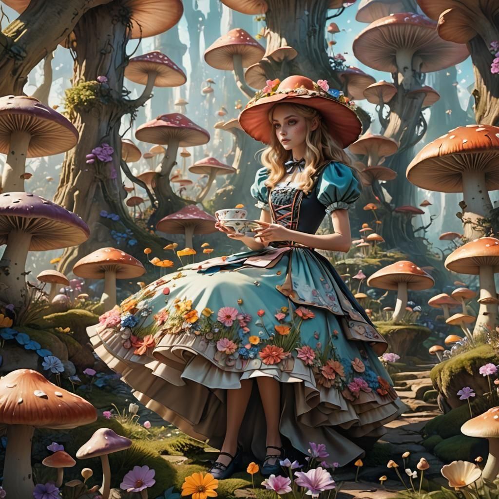 Fantastical Wonderland Matte Painting in Deep Color