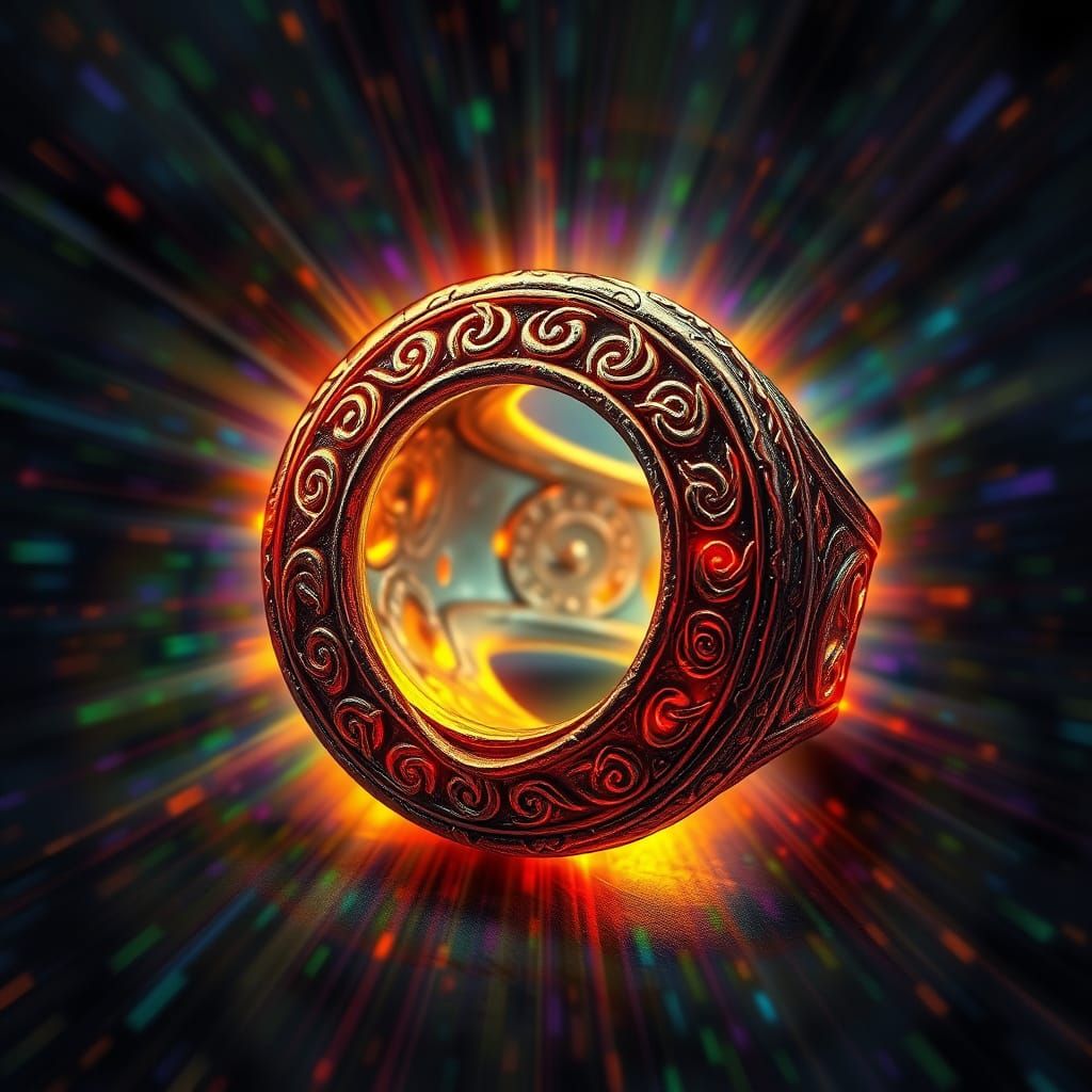 Ancient Celtic-Style Ring Radiates Ethereal Aura
