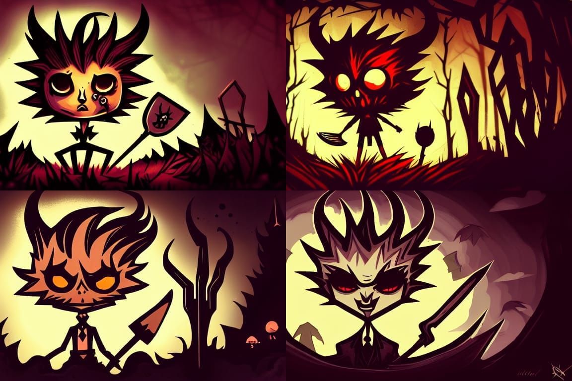 Sinister Devil in Klei Style: Don't Starve Concept