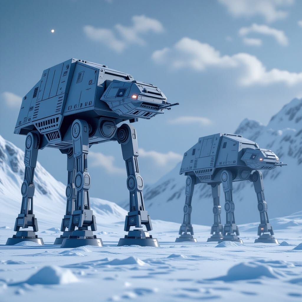 Epic AT-AT and AT-ST Battle on Hoth