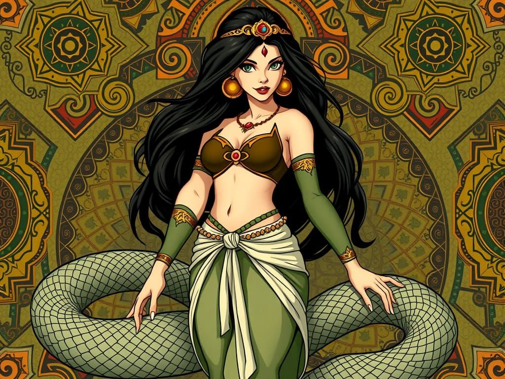Princess Jasmine as Naga