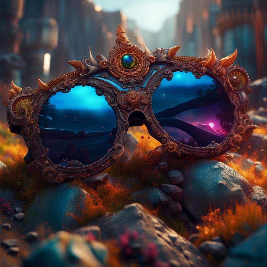 Detailed Sunglasses: Fantasy Concept Art