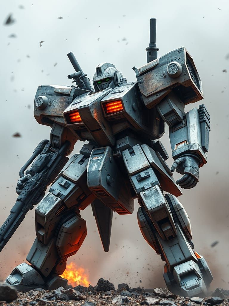 Destroyed Heavy Armored Mobile Suit