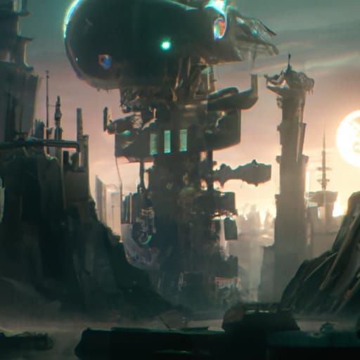 Moon City: Detailed Matte Painting in Unreal Engine