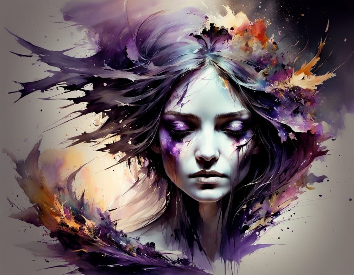 Witches Demise in Ethereal Purple Space