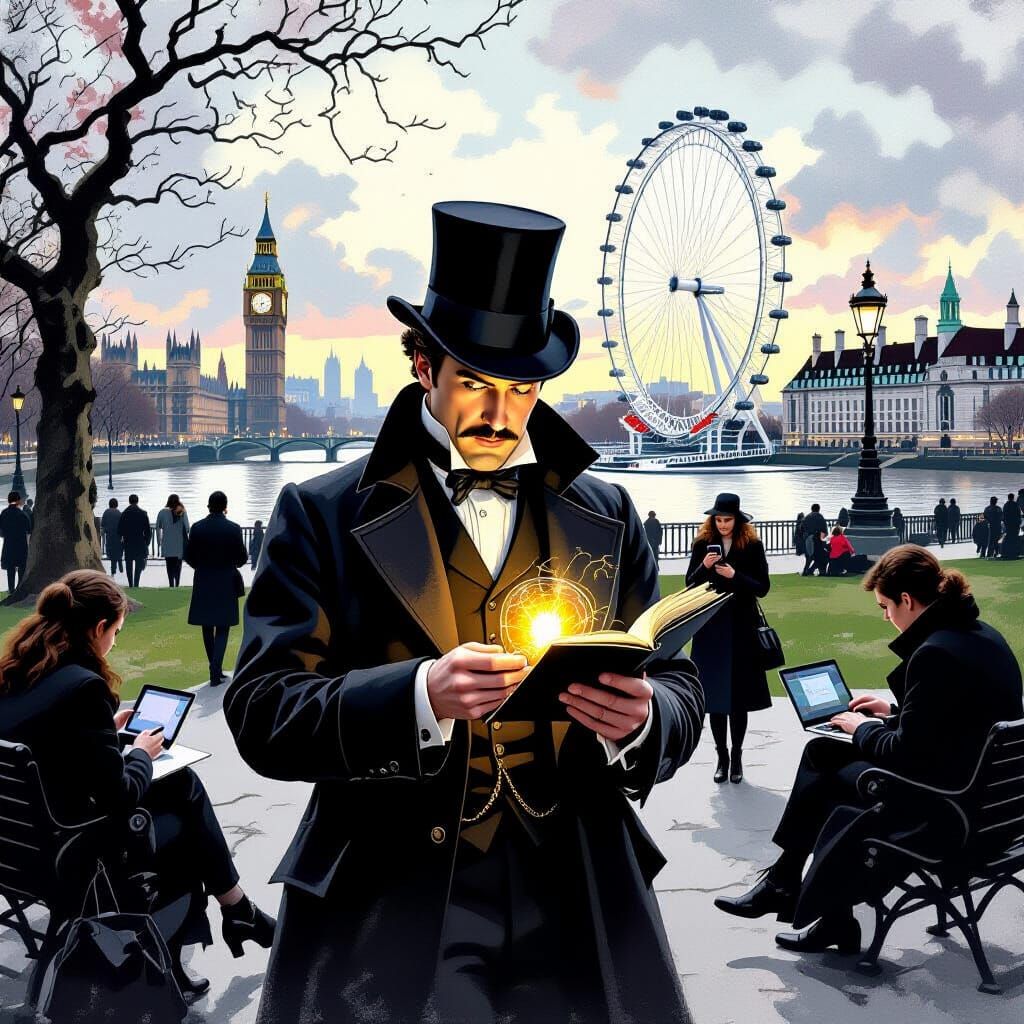 Sherlock Holmes in Modern London: Pre-Raphaelite Style