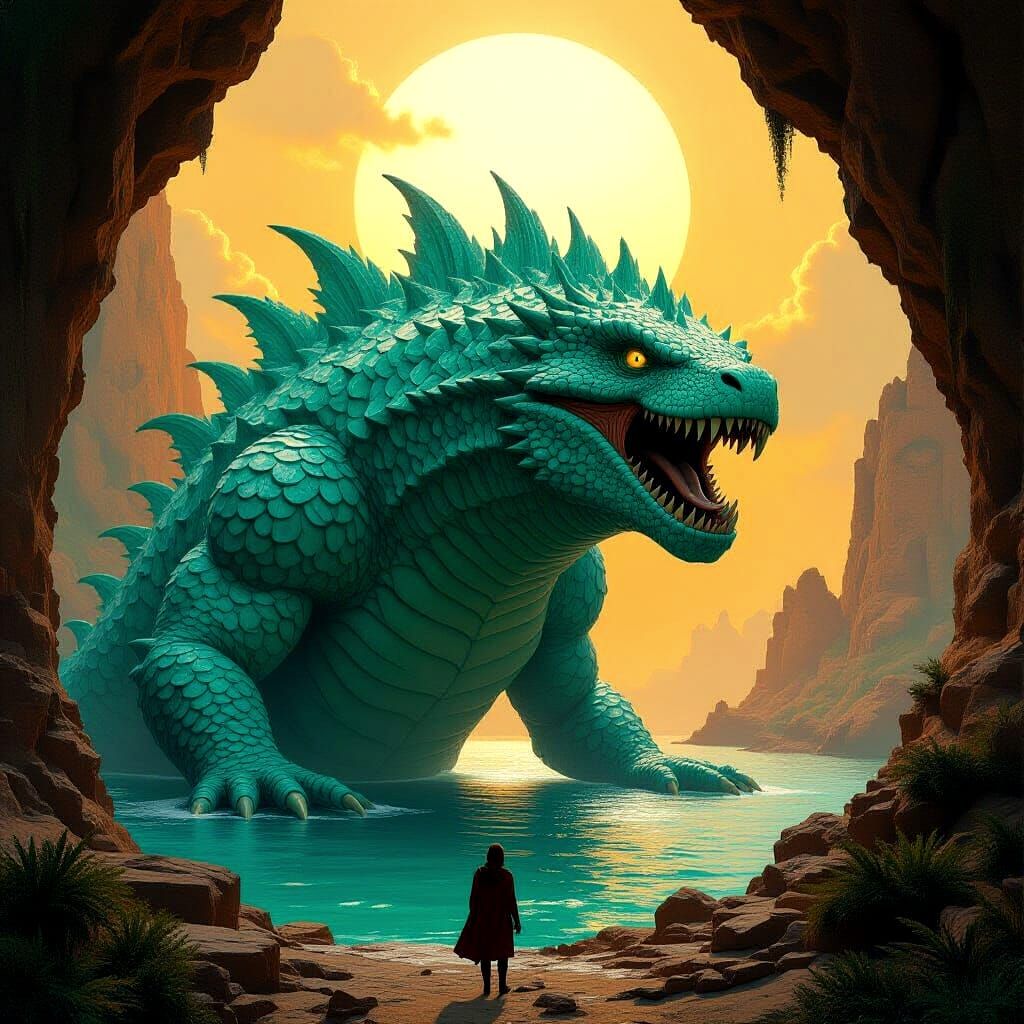 Sea Monster Emerges from Karadag Grotto