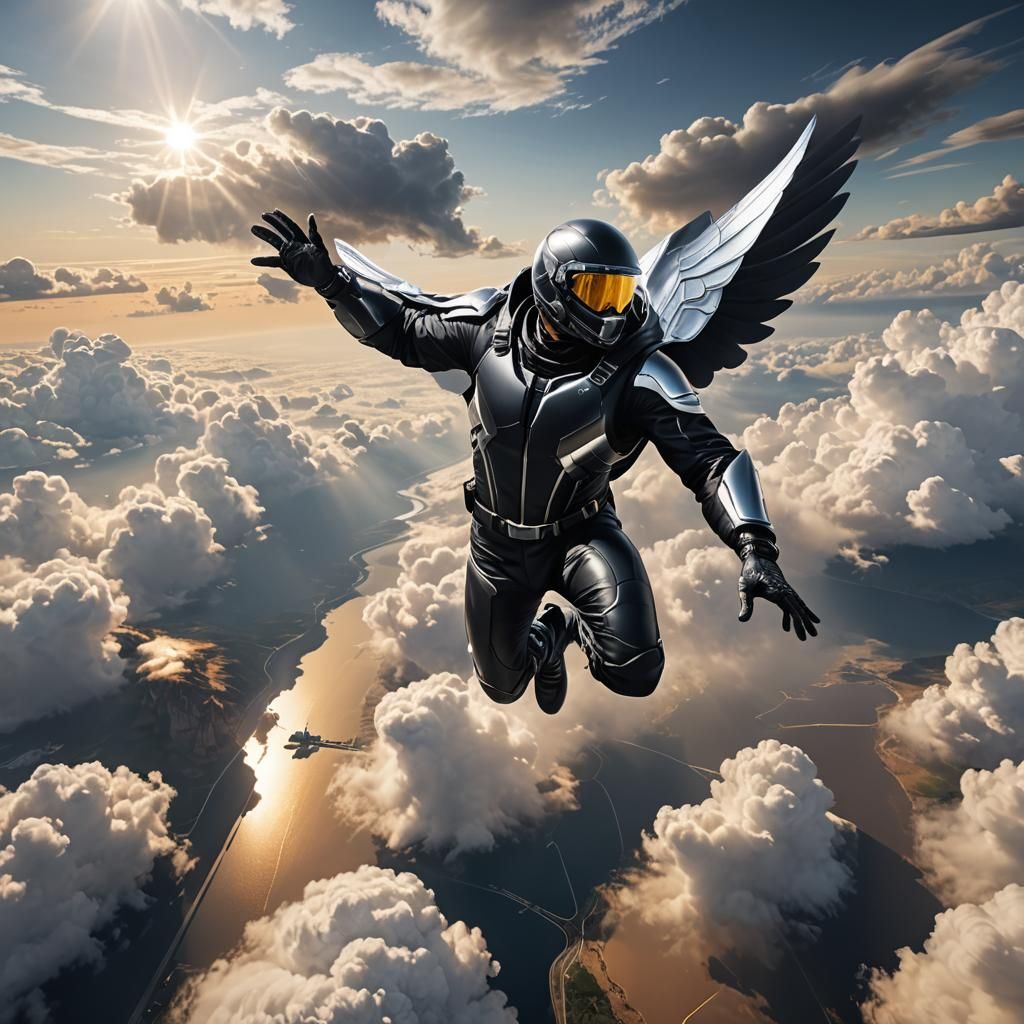 Wingsuit Pilot Soaring Across the Globe