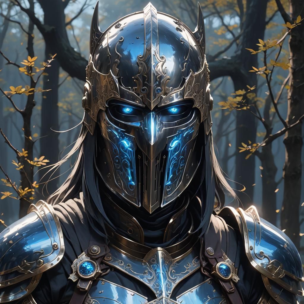 Sorrow Knight in Detailed 3D Anime Style