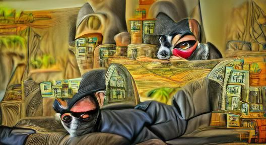 a devious bandit planning a master heist concept art HDR sur...
