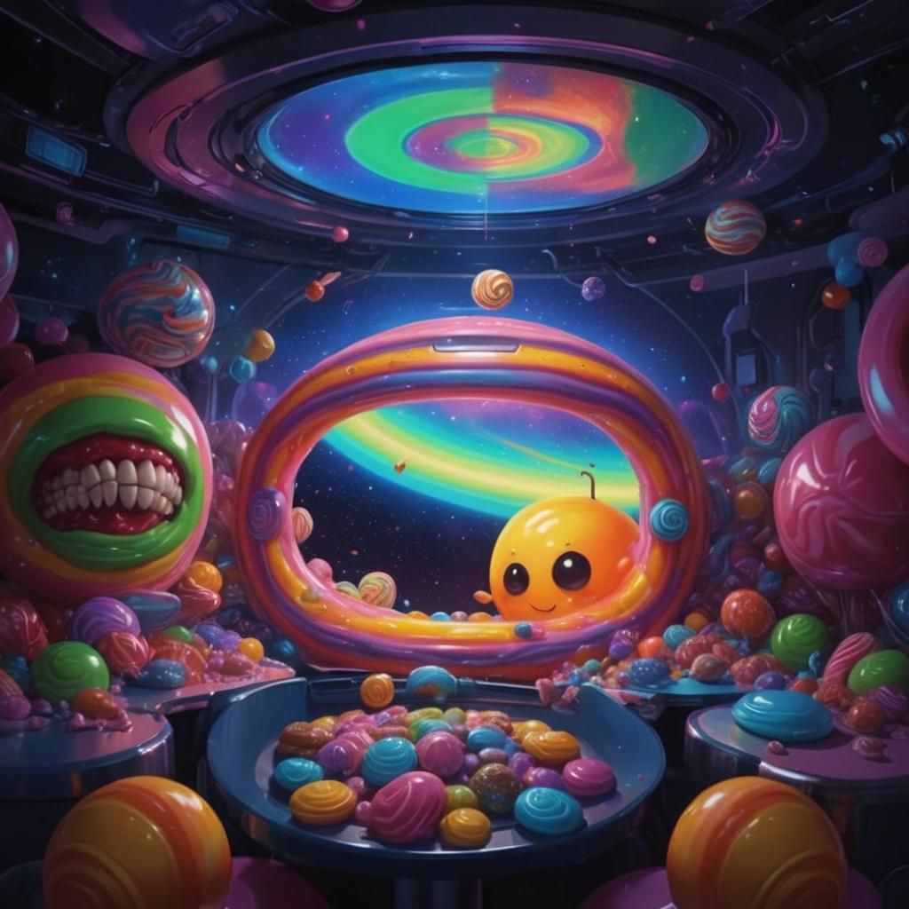I Have No Mouth: Candy Art Sci-Fi Scene