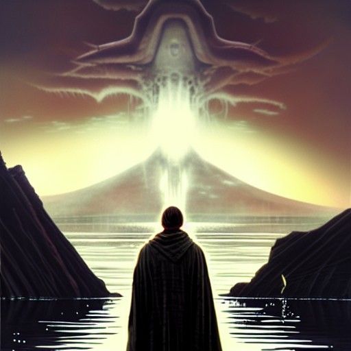 Mystic Knight in Red Cloak by Dark Lake