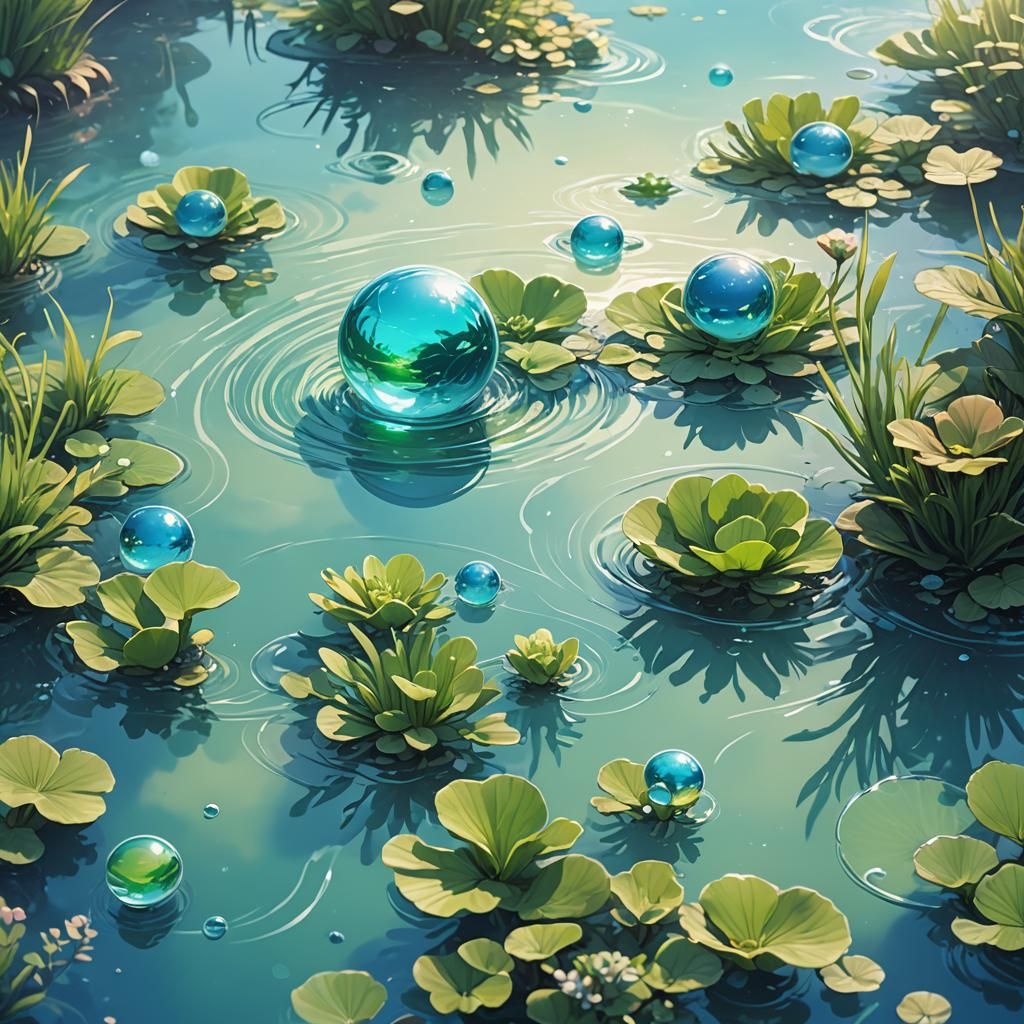 Anime Planet Reflections in Calm Water