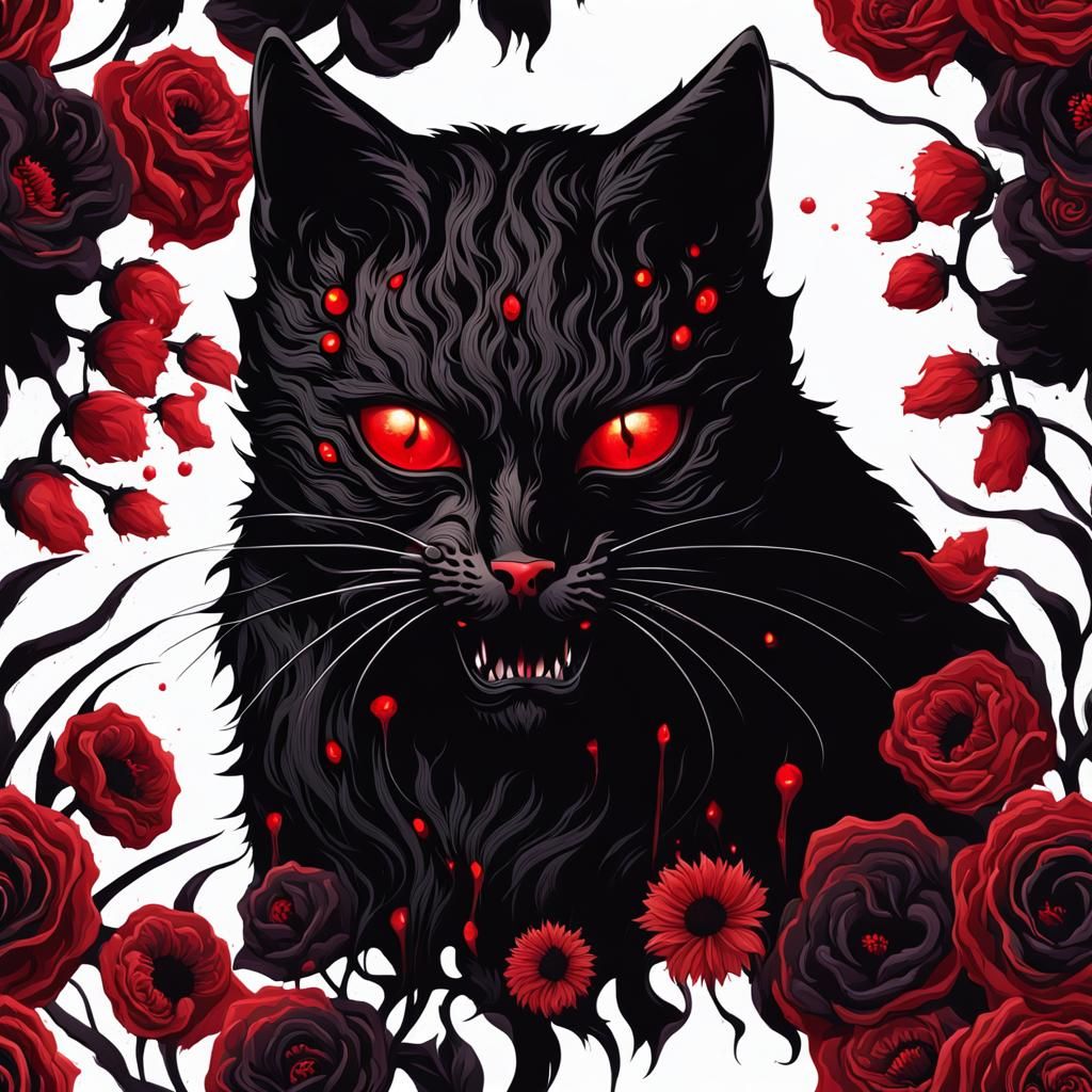 Eldritch Horror Cat of Tar and Stardust