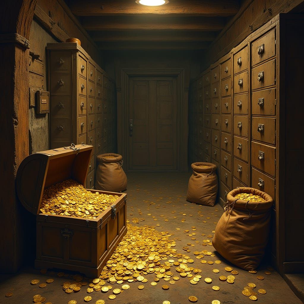 Golden Treasure of the Wild West Bank Vault