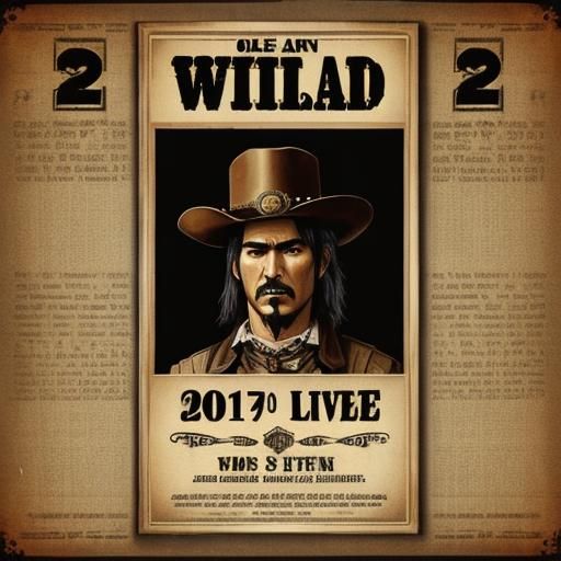 Steampunk Wanted Poster in Old West Style