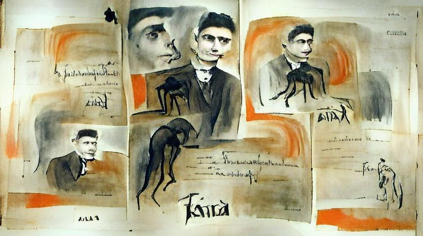 Franz Kafka: 1907 Pencil and Ink Portrait