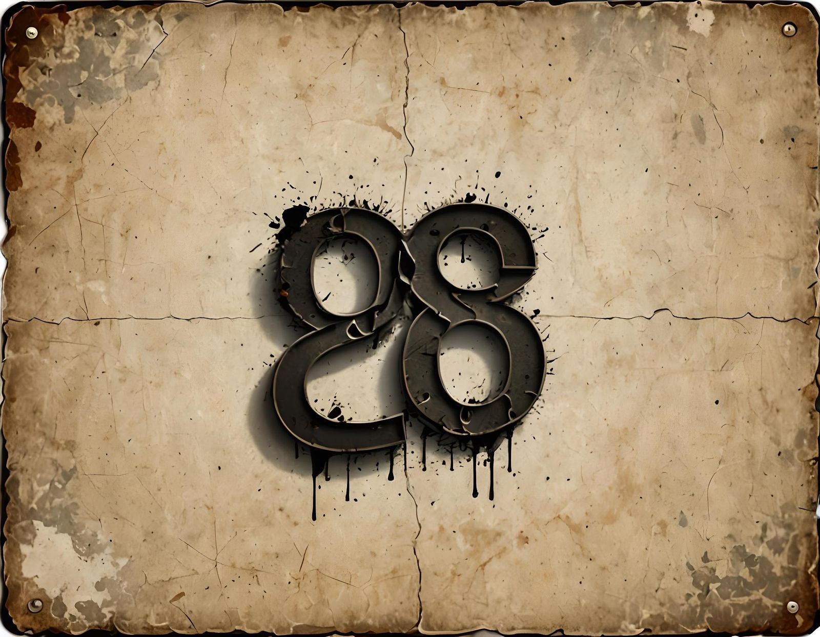 Stylized Number Eighty-Eight Illustration