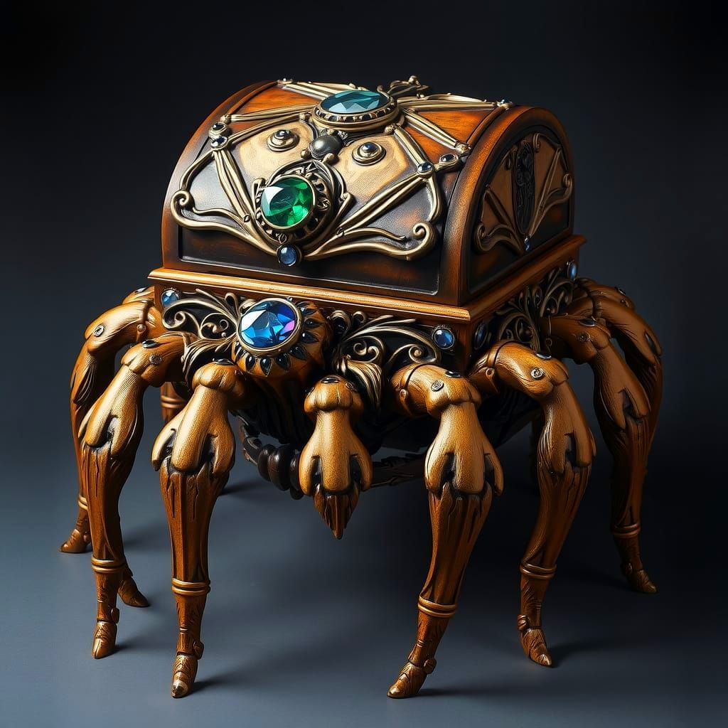 Fantasy Art: Spider Treasure Chest