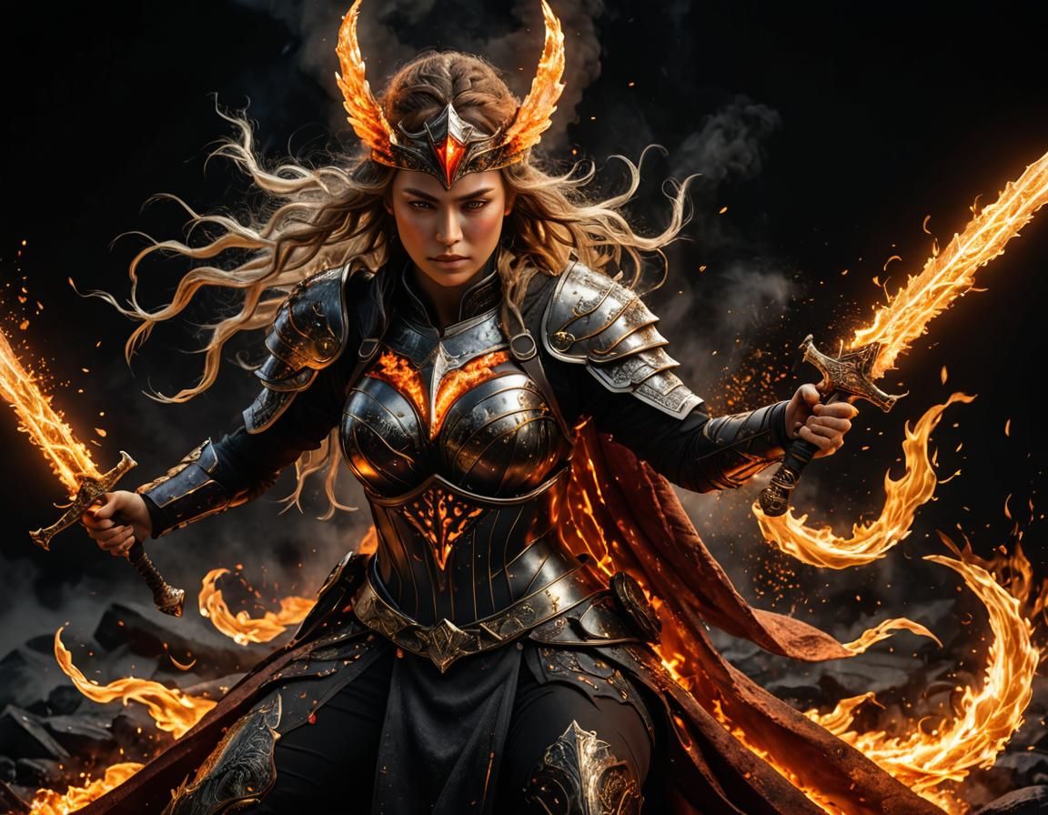 Valkyrie Goddess of Fire's Molten Demise