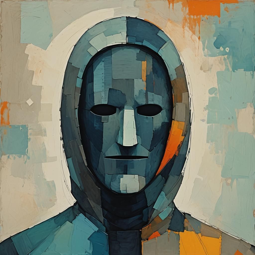 Abstract Profile Icon in Complementary Colors