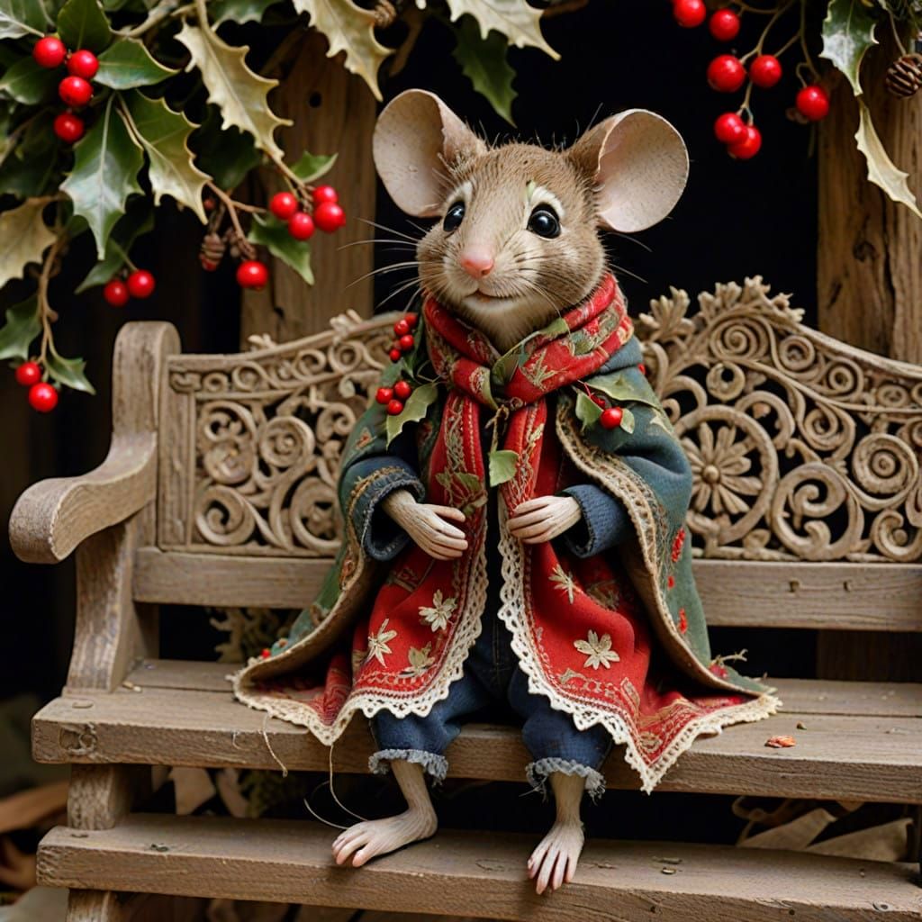 Pepito the Mouse wishes you a Merry Berry Christmas!