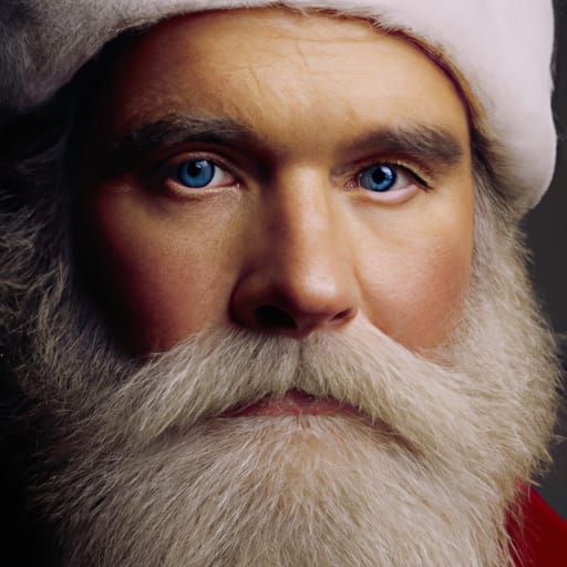Santa Claus Portrait in Professional Photography Style