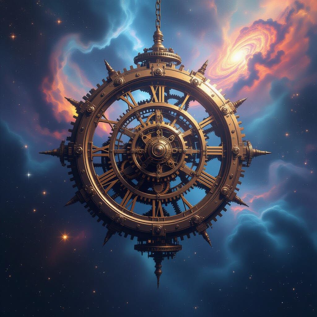 Ancient Clockwork in Deep Space Concept Art