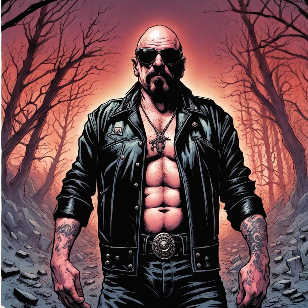 Comic Book Art Portrait in Smooth Style