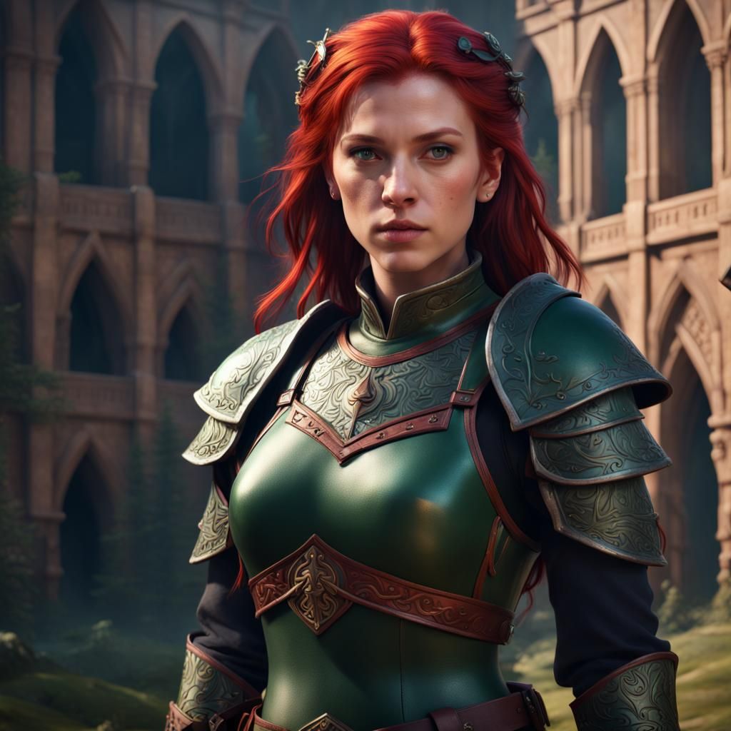 Noble Woman Adventurer in Detailed Fantasy Art