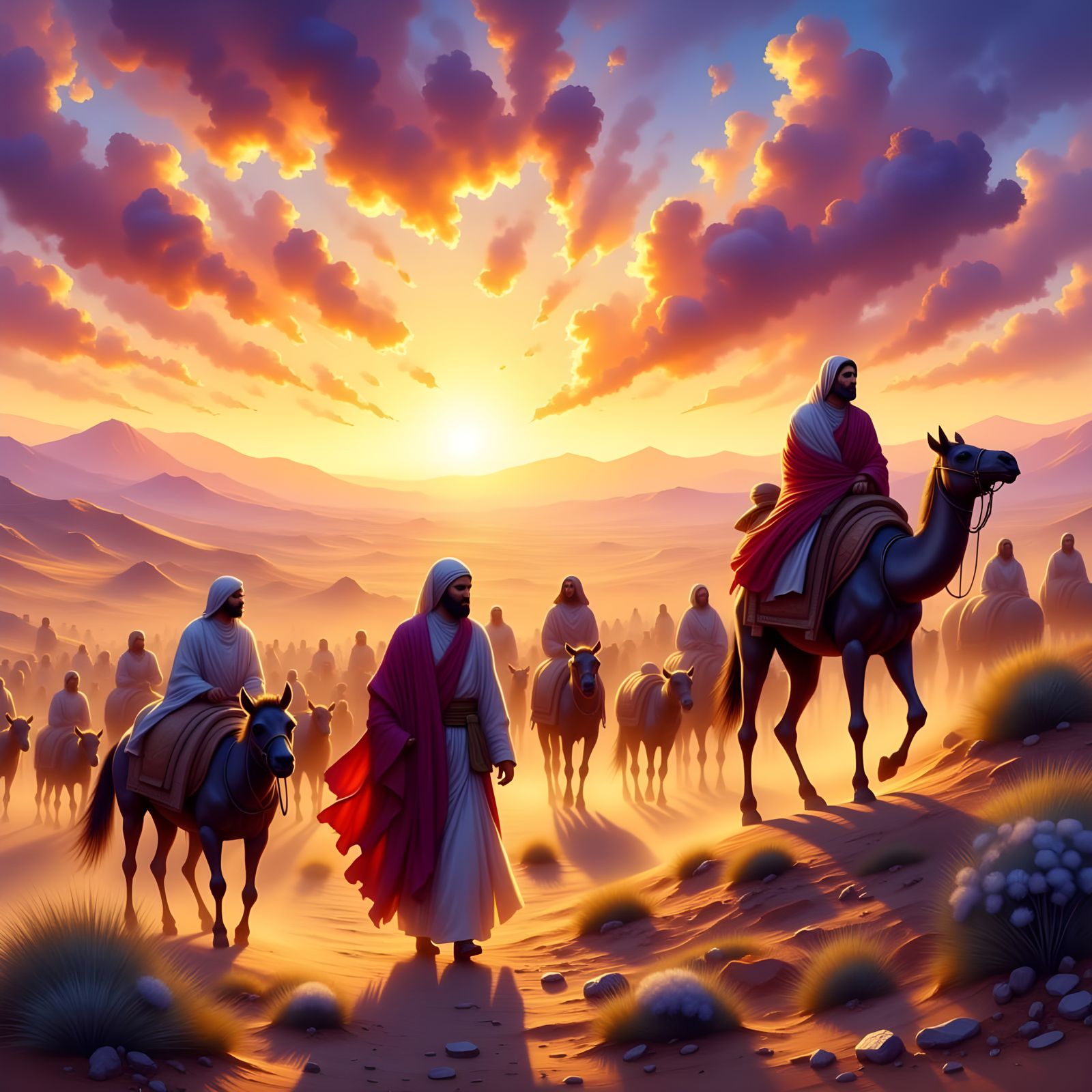 Genesis 12: 1-5 Abraham obeys God and leaves his homeland to...