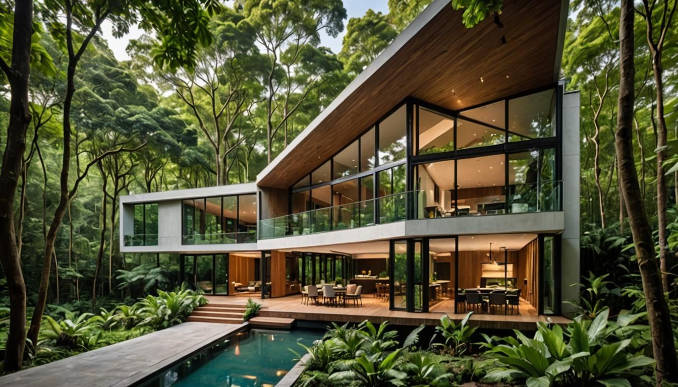 Sylvan Splendor: The Modern Forest Retreat