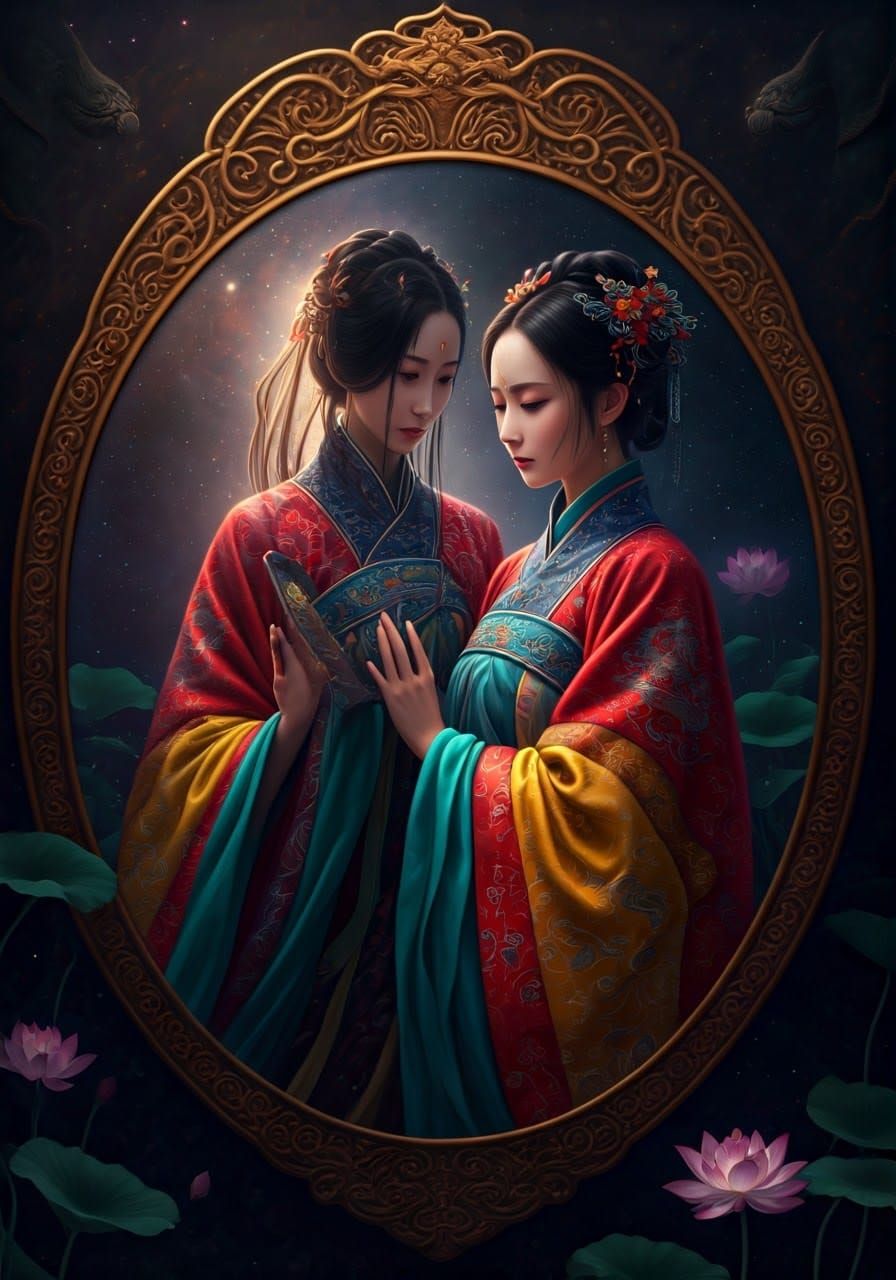 Historical Chinese Goddess in Modern Disguise Amidst Cosmic....