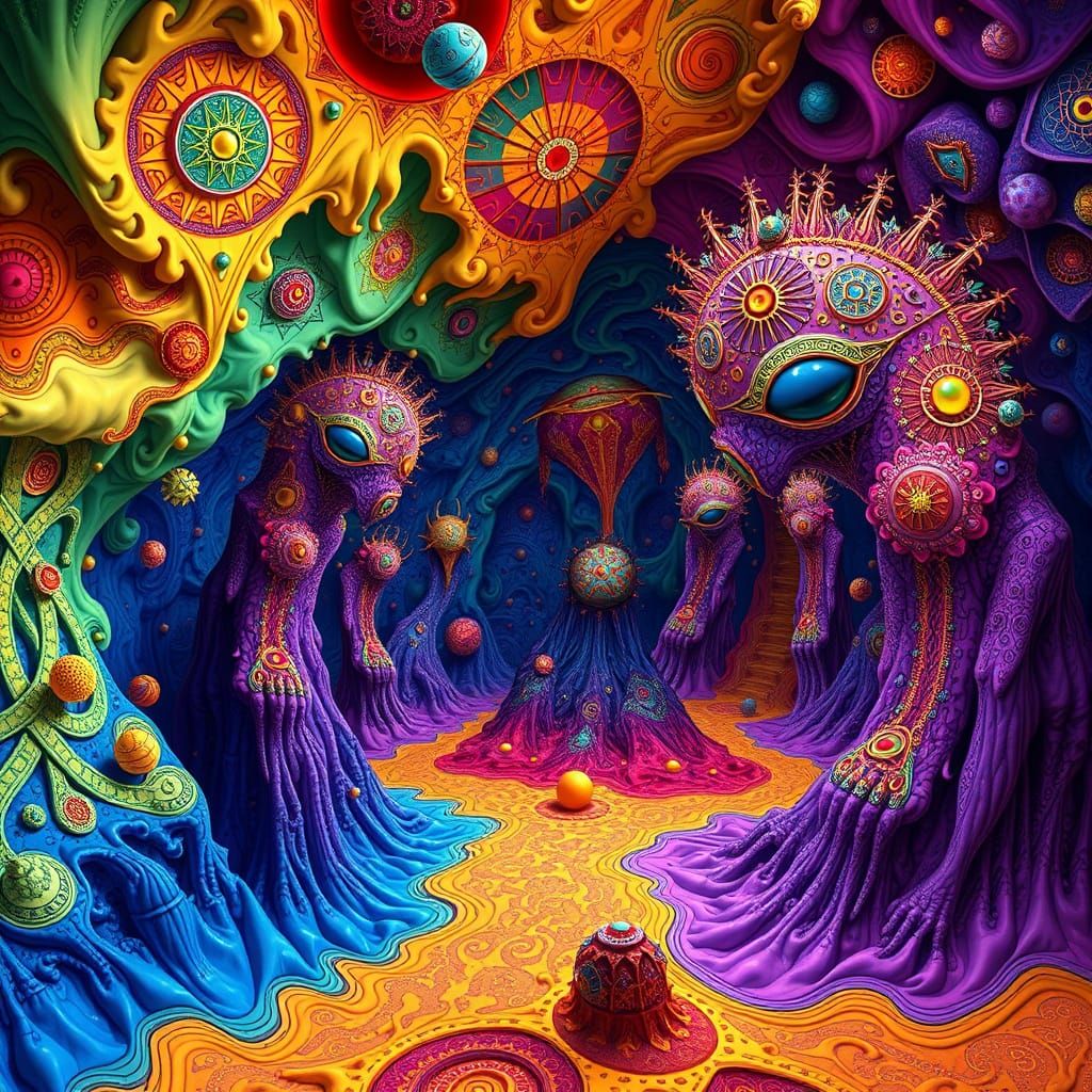 Trippy topography Landscape